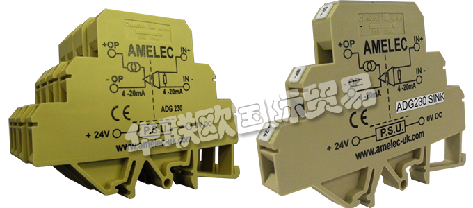 英國AMELEC公司的產(chǎn)品主要有：英國AMELEC變送器、AMELEC放大器、信號分離器、跳閘放大器、脈沖發(fā)生器、RTD分離器電流表、發(fā)射器、換能器、行程放大器、信號分配器、信號隔離器、信號轉(zhuǎn)換器、面板儀表、高壓信號變送器、電位器變送器、電流傳感器、電壓傳感器、直流電流變送器、接觸式中繼器、多通道信號隔離器、可編程信號隔離器、指示器、電源。